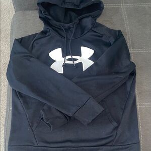 SM Men's Under Armour Men's Black and Silver Hoodie